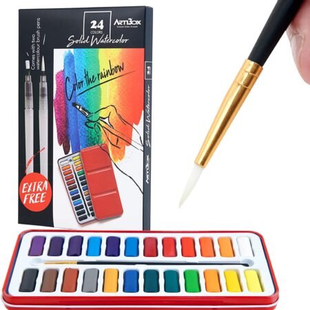 Watercolor set for Beginner - 24 Assorted Vibrant Colors