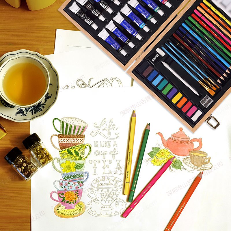 Deluxe Art Set - 60 Pieces - Image 6