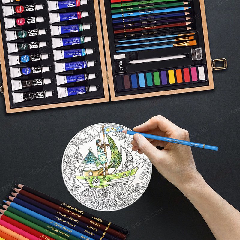 Deluxe Art Set - 60 Pieces - Image 7