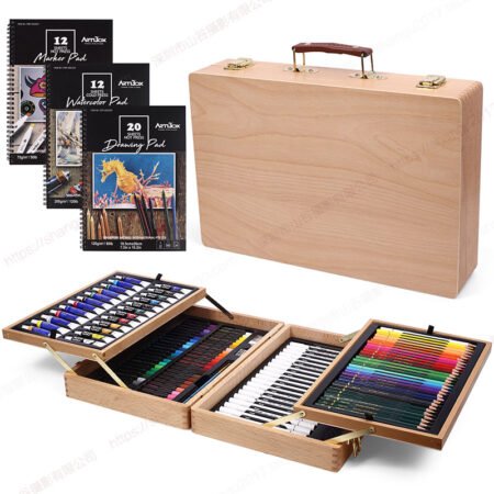 Deluxe Art Set in beechwood box - 134 Piece