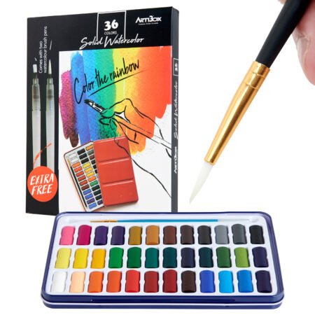 Watercolor set for Beginner - 36 Assorted Vibrant Colors